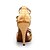 preiswerte Lateinamerikanische Schuhe-Damen Schuhe für den lateinamerikanischen Tanz Sandalen Satin Glitter Schwarz / Gold