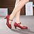 cheap Ballroom Shoes &amp; Modern Dance Shoes-Women&#039;s Modern Shoes Ballroom Shoes Heel Buckle Cuban Heel Black Red Silver Buckle / EU40