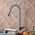 cheap Kitchen Faucets-Contemporary Pull-out/­Pull-down Deck Mounted Pre Rinse Pullout Spray Ceramic Valve One Hole Single Handle One Hole Chrome , Kitchen