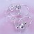 cheap Earrings-Lureme® Fashion 925 Silver Plated Figure Eight Knot Shape Beads Drop Earrings