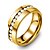cheap Rings-Statement Ring Gold Stainless Steel Gold Plated Ladies Fashion 6 7 8 9 10 / Men&#039;s / Men&#039;s