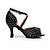 cheap Latin Shoes-Women&#039;s Latin Shoes / Performance / Gymnastics Satin Sandal Sparkling Glitter Stiletto Heel Customizable Dance Shoes