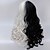 voordelige Kostuumpruiken-Cosplay Pruiken Synthetische pruiken Gekruld Asymmetrisch kapsel Pruik Lang Zwart Synthetisch haar Dames Natuurlijke haarlijn Afro-Amerikaanse pruik Zwart Wit
