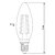 Недорогие Лампы-ONDENN 3шт 2800-3200lm E14 LED лампы накаливания C35 4 Светодиодные бусины COB Диммируемая Тёплый белый 220-240V