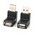 billige USB-kabler-minismile ™ oppover + nedover 90 graders usb hann til kvinnelige adaptere (2 stk)