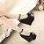 cheap Women&#039;s Heels-Women&#039;s Shoes Wedge Heel Peep Toe Pumps/Heels Dress Black/Silver