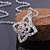 cheap Necklaces-Cremation jewelry 925 Sterling Silver Star Pave Zircon Pendant Necklace for Women