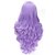 Недорогие Парик из искусственных волос без шапочки-основы-Парики из искусственных волос Крупные кудри Крупные кудри С чёлкой Парик Длинные Лиловый Искусственные волосы Жен. Фиолетовый