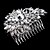 cheap Headpieces-Vintage Wedding Party Bridal Bridesmaid Round Diamond Crystal Hair Comb For Women Laides