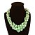 cheap Necklaces-Women&#039;s Beaded / Layered Statement Necklace / Layered Necklace - Pearl, Cubic Zirconia European, Fashion, Cute Green, Blue, Dark Red Necklace For Party, Special Occasion, Birthday / Gemstone