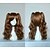 halpa Räätälöidyt peruukit-Cosplay-peruukit Synteettiset peruukit Pilailuperuukit Laineita Luonnolliset aaltoilevat Luonnolliset aaltoilevat Peruukki Ruskea Synteettiset hiukset Naisten Ruskea hairjoy