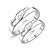 abordables Bague-Couple de Bagues ( Argent sterling ) Mariage/Soirée/Quotidien/Casual