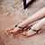 levne Dámské sandály-Dámské Boty Lakovaná kůže Léto Pohodlné Pásek T Rovná podrážka Štras pro Ležérní Černá Bílá Fialová