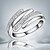 baratos Anéis-Anel de banda Zircônia Cubica Prata Prata de Lei Zircão Zircônia Cubica Importante Fashion / Mulheres