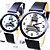 cheap Women&#039;s Watches-Couple‘s Paris Eiffel Tower Belt Round Dial Lovers Leisure Fashion Quartz Watch (Assorted Colors) Cool Watches Unique Watches