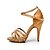 preiswerte Lateinamerikanische Schuhe-Damen Schuhe für den lateinamerikanischen Tanz Sandalen Satin Glitter Schwarz / Gold