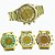 cheap Watches-Men&#039;s Fashion Watch Gold Wrist Watch - Golden White Pink