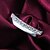 tanie Modne pierścionki-Damskie Obrączka Cyrkonia Srebrny Srebro standardowe Cyrkon Cyrkonia Duże Moda Impreza Biżuteria