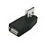 baratos Cabos USB-90 graus de ângulo esquerdo usb 2.0 um macho para conversor de conector adaptador feminino