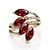cheap Rings-Women&#039;s Statement Ring Crystal / Synthetic Ruby / Synthetic Diamond 4pcs 18K Gold Plated / Imitation Diamond / Alloy Birthstones Wedding / Party / Daily Costume Jewelry