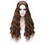 Недорогие Парики к костюмам-Косплэй парики Парики из искусственных волос Кудрявый Ассиметричная стрижка Парик Длинные Коричневый Искусственные волосы Жен. Природные волосы Коричневый