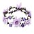 tanie Biżuteria do włosów-Damskie Elegancja Kwiat Tiary-Tkanina