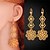 cheap Earrings-U7® Women&#039;s Exquisite Flowers Earrings 2015 New Fashion Jewelry Gift 18K Gold Plated Hollow Maxi Long Earrings