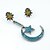 cheap Earrings-Kayshine Blue Rhinestone Star With Moon Stud And Drop All Types Earrings
