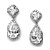 cheap Earrings-Women&#039;s Silver Zircon Crystal Diamond Earring For Birde Wedding