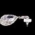 tanie Kolczyki-Damskie Srebrny Biały Kryształ Kolczyki Klasyczny Srebrny Kolczyki Biżuteria Na Impreza