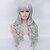 cheap Synthetic Trendy Wigs-Synthetic Wig Body Wave Style With Bangs Capless Wig Silver Synthetic Hair Women&#039;s White Wig Cosplay Wig