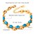 cheap Bracelets-Women&#039;s Turquoise Bracelet Aquarius Ladies Charm Party Work Casual 18K Gold Plated Bracelet Jewelry Gold / Silver For Daily