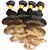 Χαμηλού Κόστους Ombre Τρέσες Μαλλιών-3 δεσμίδες Βραζιλιάνικη Κυματομορφή Σώματος Φυσικά μαλλιά Υφάνσεις ανθρώπινα μαλλιών Σκούρο καφέ χρυσό ξανθό Ombre Υφάνσεις ανθρώπινα μαλλιών Επεκτάσεις ανθρώπινα μαλλιών / 8A