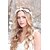 cheap Hair Jewelry-Rose And Pearl Hair Crown, Wedding Headband, Bridal Headpiece, Wedding Headpiece, Wedding Hair Accessories