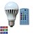 cheap Light Bulbs-1 pcs SchöneColors® E26/E27 10W Dimmable/Music-controlled/Remote-Controlled/Decorative Globe RGB Led Bulbs AC85-265V