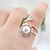 cheap Rings-Women&#039;s European Style Fashion Alloy Ring With Imitation Pearl/Rhinestone