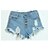 cheap Women&#039;s Pants-Women&#039;s Fashion Tassel Short Hole Jeans