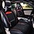 cheap Car Seat Covers-Leather 8 PCS Set All Seasons General Car Seat Covers Protection Seat Universal Fit Car Accessories
