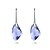 cheap Earrings-Women&#039;s Crystal Drop Earrings Long Rhinestone Earrings Jewelry Purple / Red / Blue For