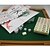 cheap Mahjong-4 in 1 Traveling Mini Mahjong Chinese Game Tiles with Foldable Desk