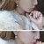 cheap Earrings-Lucky Star Women&#039;s Elegant Imitation Pearl Arc Earrings