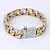 cheap Men&#039;s Bracelets-Men&#039;s Chain Bracelet Unique Design Work Casual Fashion Vintage Gold Plated Bracelet Jewelry Screen Color For