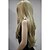 Χαμηλού Κόστους Συνθετικές Trendy Περούκες-Συνθετικές Περούκες Κυματιστό Κυματιστό Με αφέλειες Περούκα Ξανθό Μακρύ Ξανθό Συνθετικά μαλλιά Γυναικεία Μαλλιά μπαλαγιάζ Πλευρικό μέρος Ξανθό Hivision