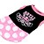 billige Hundeklær-Kat Hund Kjoler Valpeklær Polkadotter Hundeklær Valpeklær Hundeklær Pustende Svart / Rosa Kostume for Girl and Boy Dog Bomull XS S M L