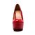 cheap Women&#039;s Heels-Women&#039;s Shoes PU(Polyurethane) Spring / Summer Comfort Heels Walking Shoes Stiletto Heel / Platform Round Toe White / Black / Red