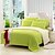 cheap Duvet Covers-Duvet Cover Sets 4 Piece Polyester Solid Colored Green Reactive Print Solid