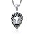 cheap Necklaces-Men&#039;s Titanium Personality Lion Head Pendant