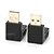billige USB-kabler-minismile ™ oppover + nedover 90 graders usb hann til kvinnelige adaptere (2 stk)