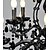 billige Stearinlysdesign-88 cm Krystall Lysekroner Metall Candle-stil Malte Finishes Moderne Moderne 110-120V 220-240V