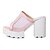 cheap Women&#039;s Sandals-Women&#039;s Shoes Chunky Heel Slingback Slippers Dress Blue/Pink/White